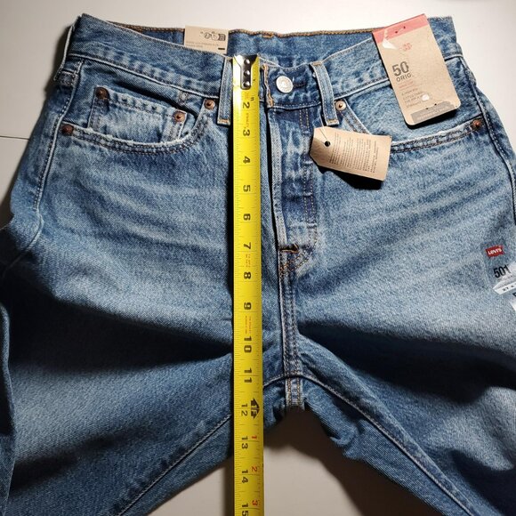 Levi's 501 Straight Leg Patch Jeans NWT sz 27W - Picture 12 of 16
